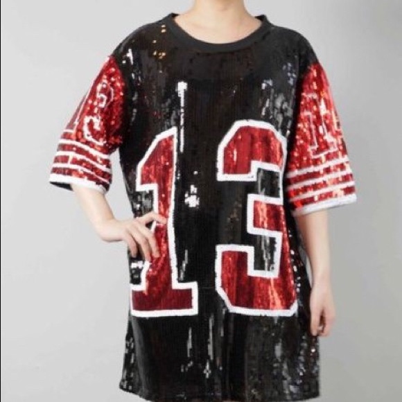 13 sequin shirt dress